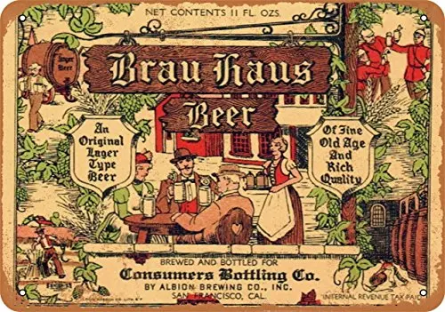 

Metal Sign - BRAU Haus Beer - Vintage Look