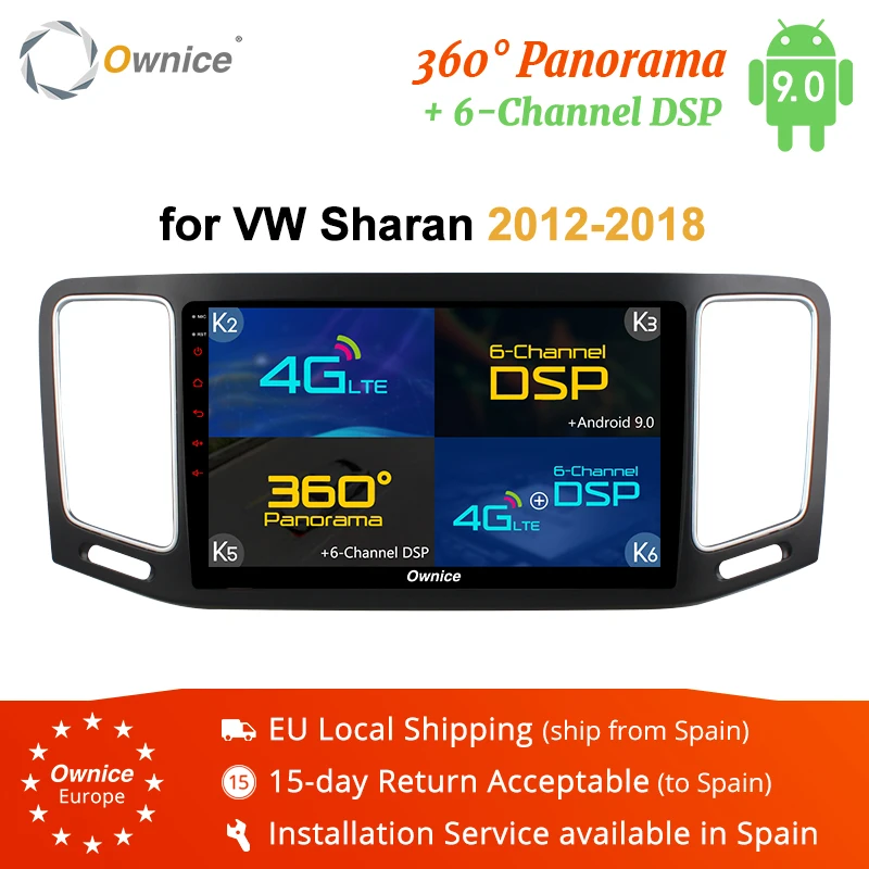 Ownice DSP carplay Android 10 0 8 ядер автомобильное радио DVD 2G/32G Suppport 4G sim карта DAB + для