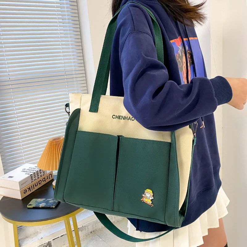 

New Cute Ladies Green Kawaii Trendy Casual Shoulder Bag Girl Student Messenger Fashion Women Travel Crossbody Bag Female Shopper