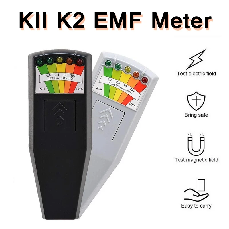 

KII K-II K2 EMF Meter LED EMF Meter Magnetic Field Detector Ghost Hunting Paranormal Equipment Tester Portable Counter