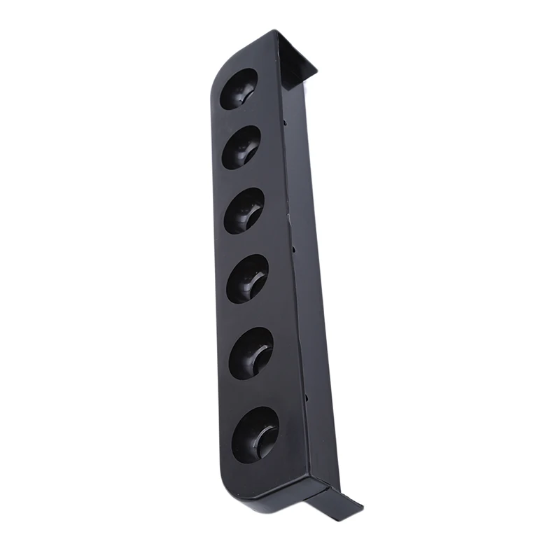 

2Pcs/Set High Quality Plastic 6 Holes Black Plastic Pool Snooker Cue Stick Rack Holder Billiard Accessories