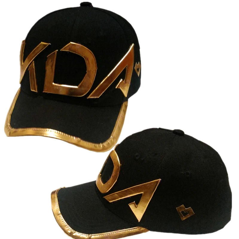 

Game K/DA KDA Akali Hat Adult Kids Cosplay Snapback Baseball Cap Handmade Props