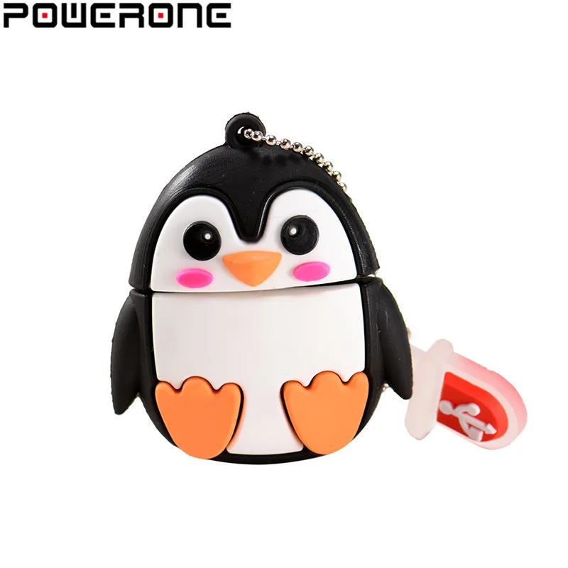 POWERONE Лидер продаж! Милый мини мультфильм Пингвин ручка Сова привод usb флэш