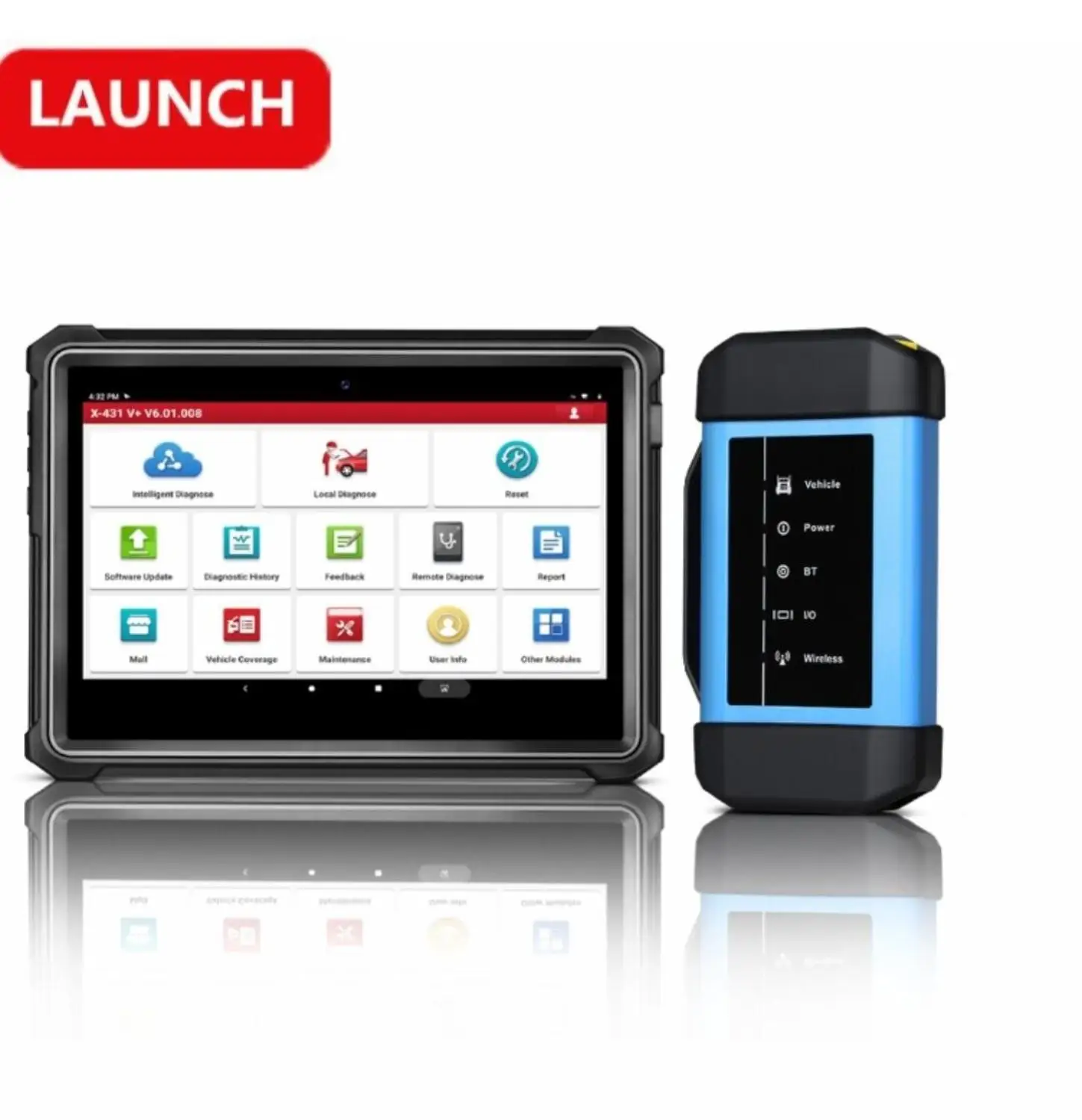 Оригинальный диагностический инструмент Launch X431 V + HD3 Wifi/Bluetooth для тяжелых
