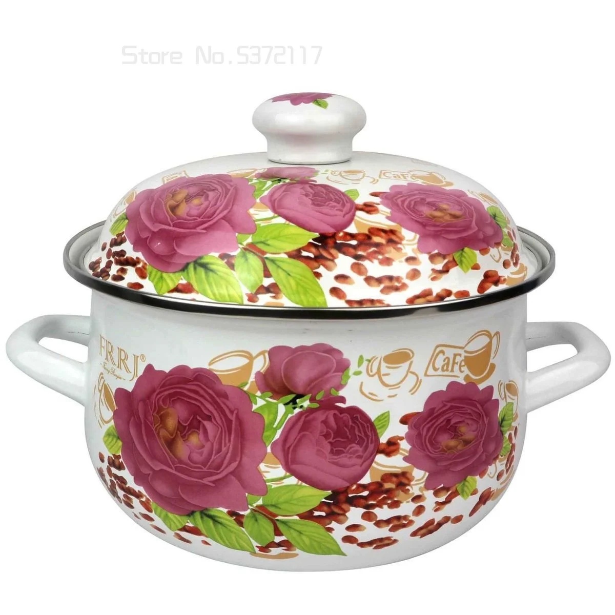 Эмалированный горшок для супа посуда кухонный керамический приготовления пищи