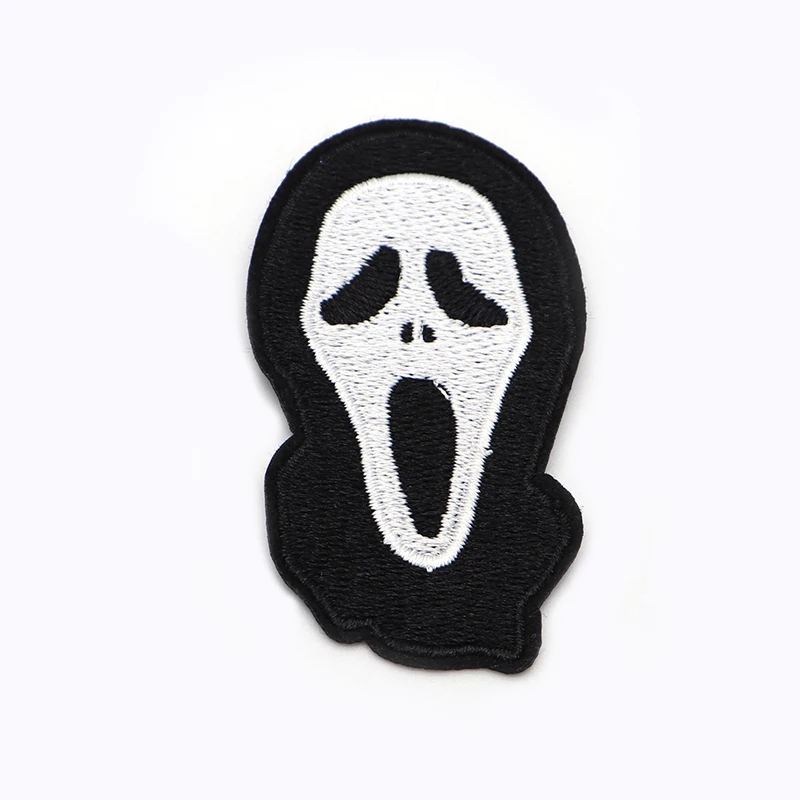 Нашивка с вышивкой в виде Крика на Хэллоуин ужасный креативный патч для одежды