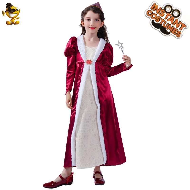 

Детские костюмы для косплея средневековой принцессы Пурим для девочек ролевые игры музыкальный фестиваль красное средневековое платье од...