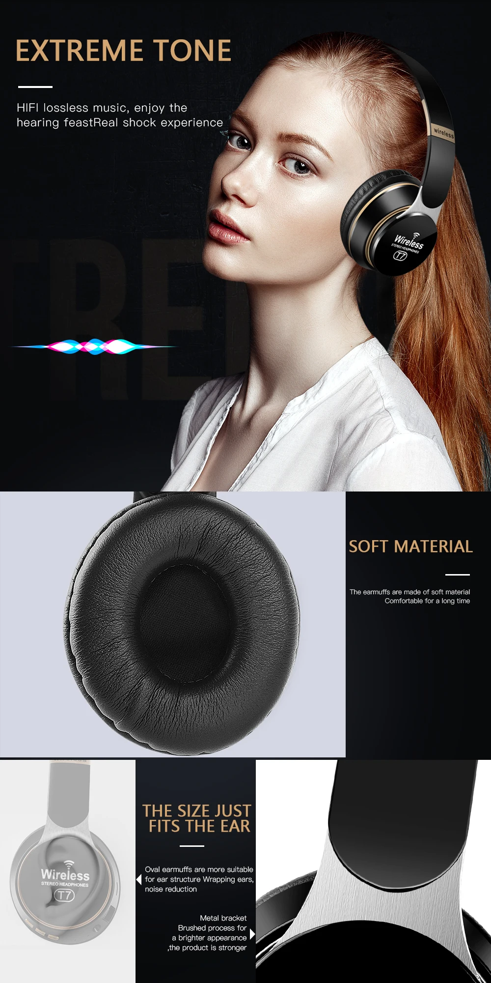 

Bluetooth-наушники складные с микрофоном и поддержкой TF-карты