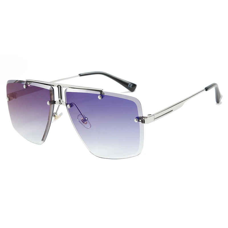2020 New Square Rimless Sunglasses Women Men Fashion Sun Glasses Luxury Brand Shades for UV400 Goggle Eyeglasses | Аксессуары для