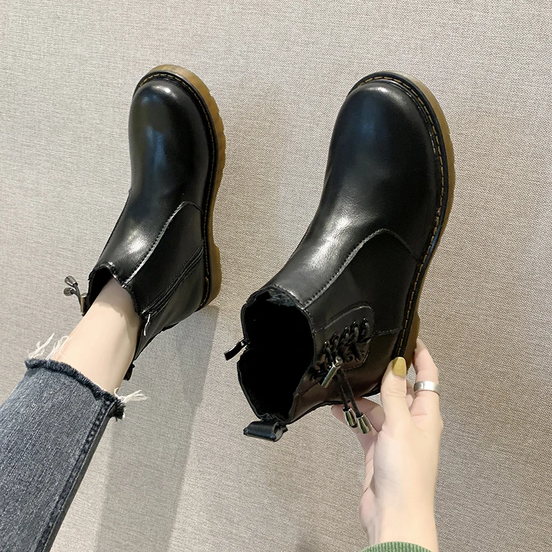 

Shoes Women's Mid Calf Boots Luxury Designer Round Toe Autumn Low Fashion Mid-Calf Rock Summer Ladies Lolita Rubber Hoof Heels