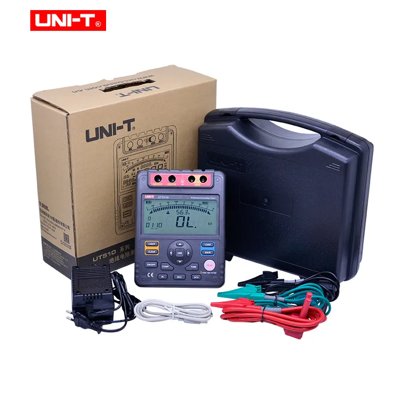 Цифровой тестер сопротивления изоляции UNI-T UT513A Megger измеритель напряжения
