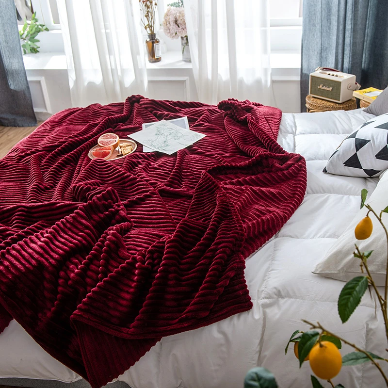 Фирменное Новое однотонное покрывало для кровати дома отеля зимнее теплое