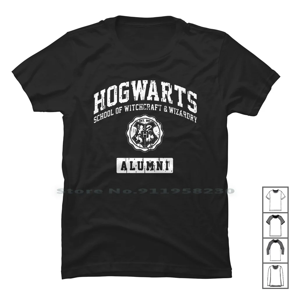 

Alumni T Shirt 100% Cotton Typography Tage Logo War Hog Art Age Go