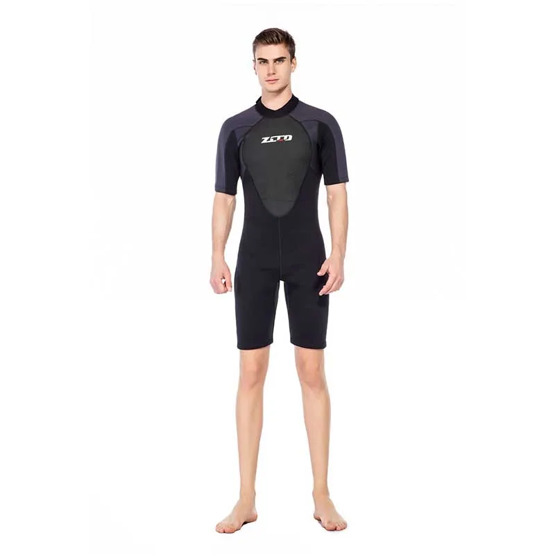 

3mm men's neoprene swimsuit, diving short sleeve swimsuit, underwater fishing, surfing, sunscreen,