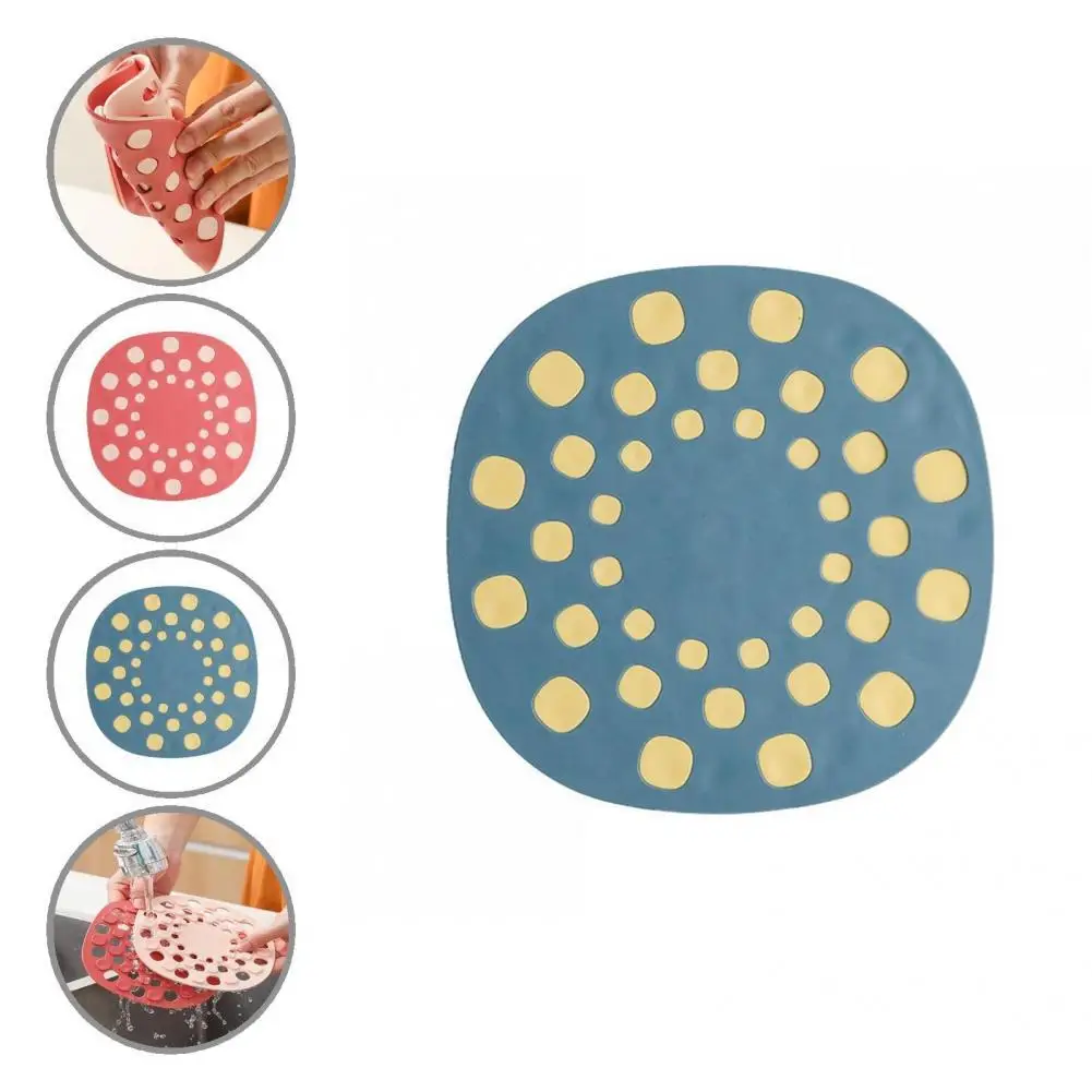 

3 Colors Excellent High-temperature Resistant Thickened Placemat Decor Practical Table Mat High Toughness for Dorm