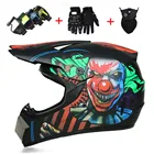 Шлем мотоциклетный Профессиональный Гоночный для мотокросса, мультяшный шлем для езды по бездорожью