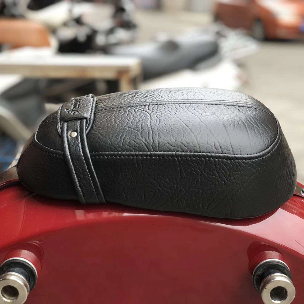 

Passenger Rear Seat Pad Modification Leather Comfortable For Indian Scout Sixty 2014-2018 Motorcycle Black Cushion