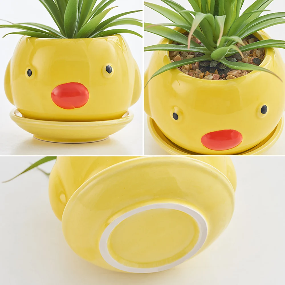 Милый цветочный горшок с животными европейский стиль сочные горшки для растений