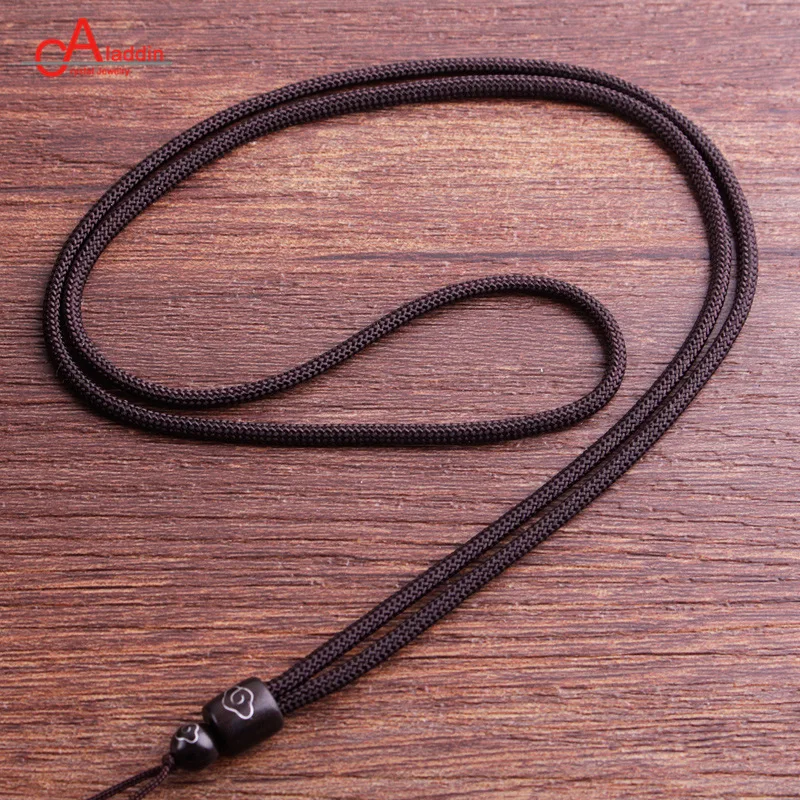 Aladdin 5 шт./лот коричневое Ожерелье Веревка сандаловое дерево 63 см Длина Кулон