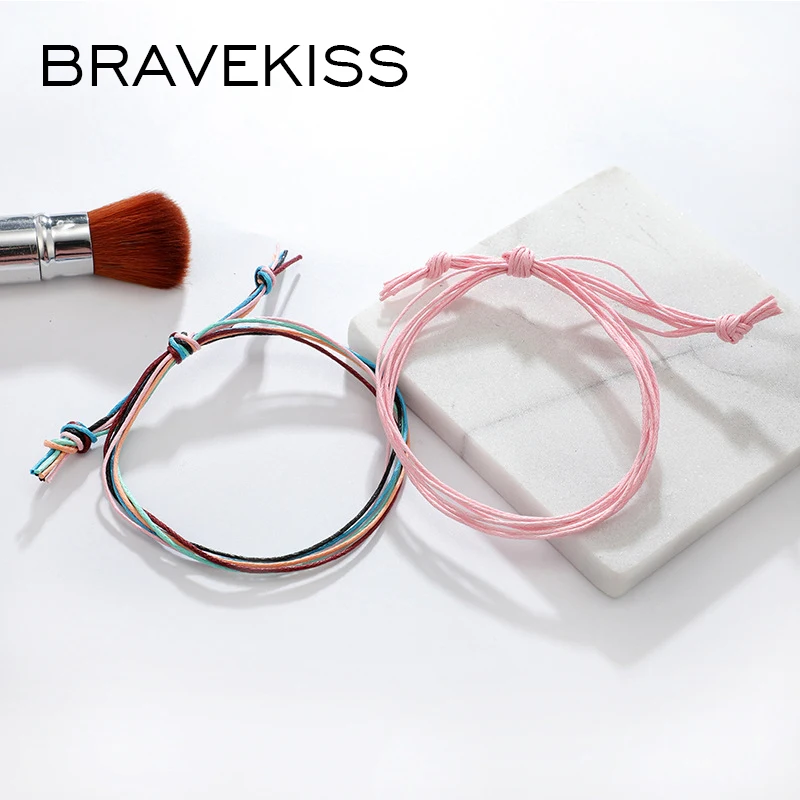 BRAVEKISS друзья Vsco браслеты Набор для девочек вещи ручной работы bts bangtanbracelet для мужчин Femme аксессуары pulseras mujer PB0498