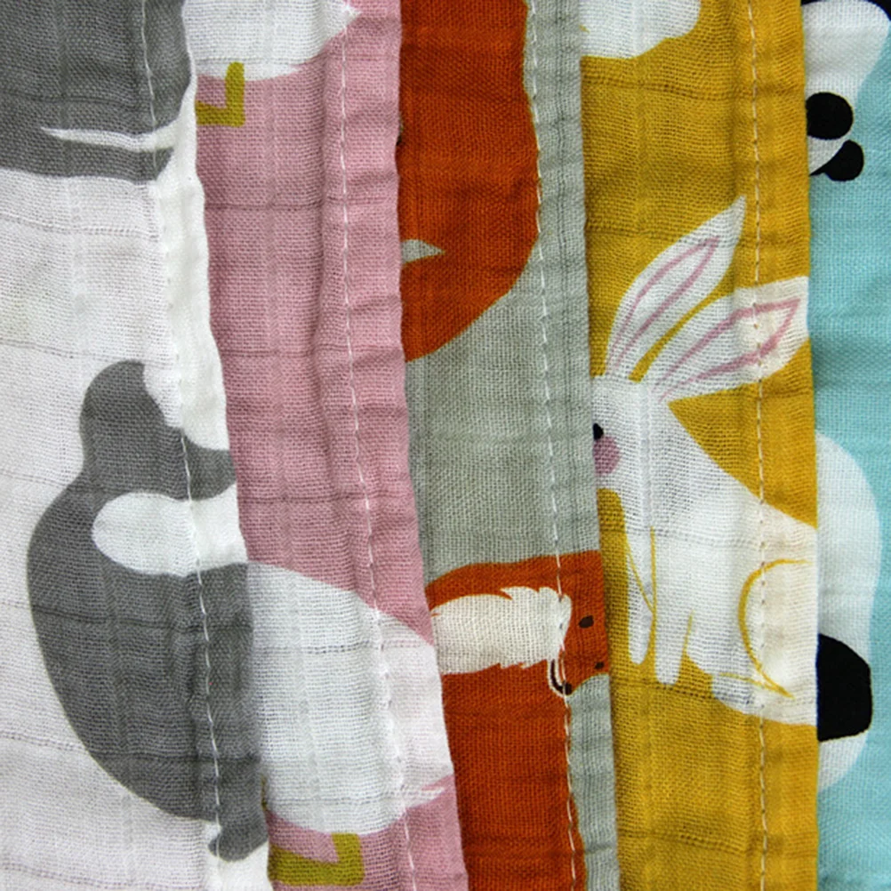 

4Pcs Cotton Small Square Towel Newborn Bath Face Towel Handkerchief for Children