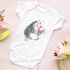 Комбинезоны для младенцев, с рисунком ежа и мороженого