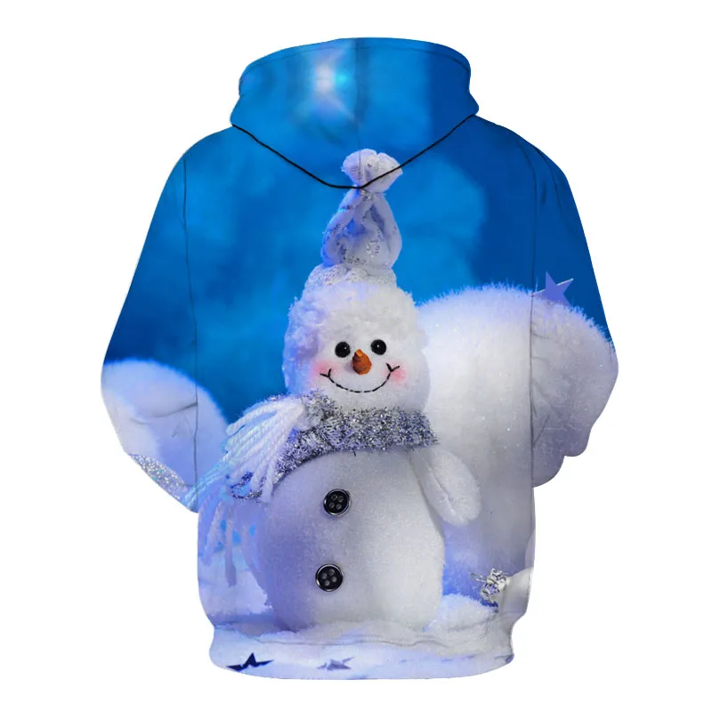 2019 Autumn Newest Men Hoodies Christmas Series Crystal Ball 3D Digital Print Sweatshirt Youth Trend Long Sleeve Pocket Pullover | Мужская