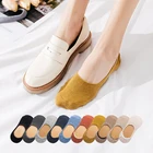 6 шт. = 3 парыпартия; Сезон весна-лето Женские однотонные носки Цвет модные туфли с закрытым носком Felmen для девочек женские невидимые носки-Тапочки