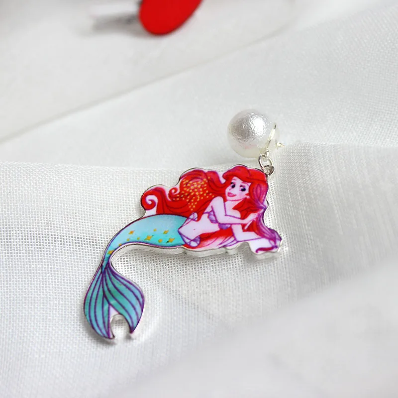 Женские Висячие серьги SANSUMMER модные висячие из сплава с героями мультфильмов и