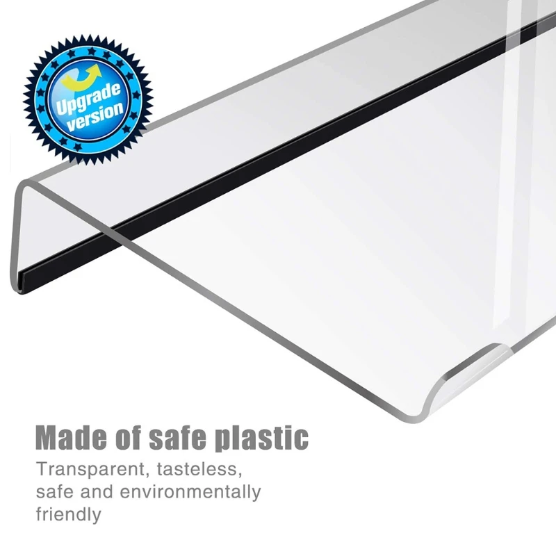 

Clear Acrylic Tilted Computer Keyboard Holder for Easy Ergonomic Typing Upgraded Keyboard Stand with Anti-Slip Case