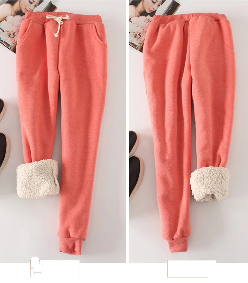 Зимние кашемировые теплые штаны-шаровары для женщин 2019 повседневные брюки