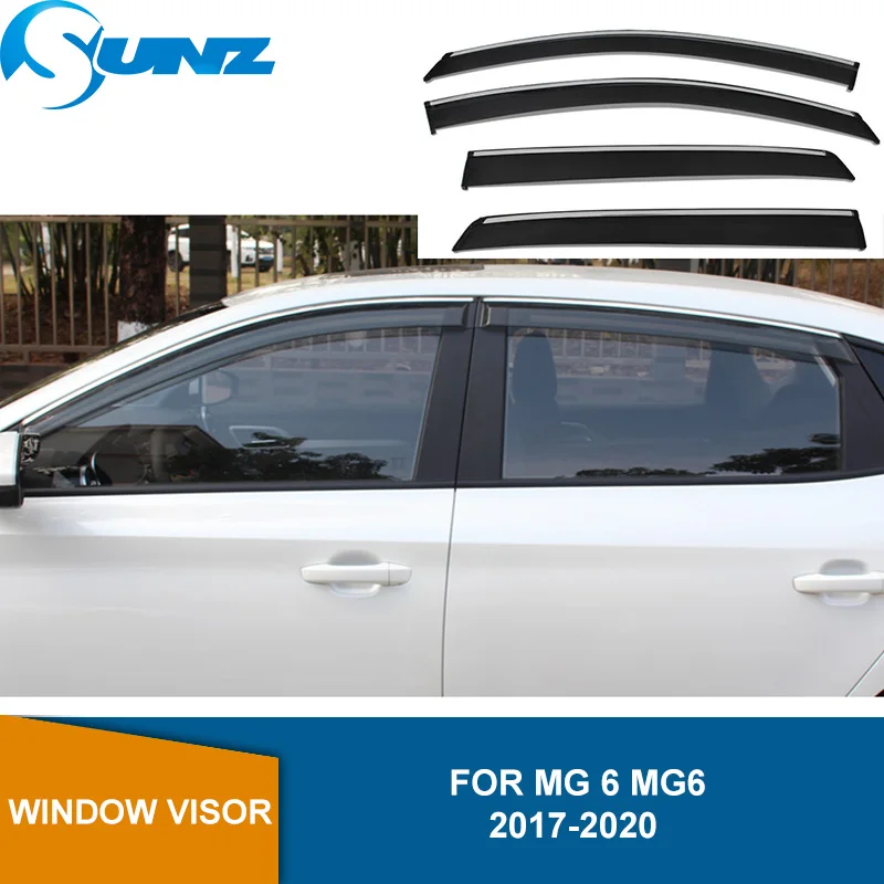 

Side Window Deflectors For MG 6 MG6 Sedan 2017 2018 2019 2020 Smoke Window Visor Sun Rain Deflector Guards SUNZ