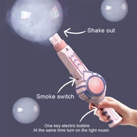 2021 new summer smoke magic bubble machine wedding supplies electric automatic bubble blower maker gun kids outdoor toys