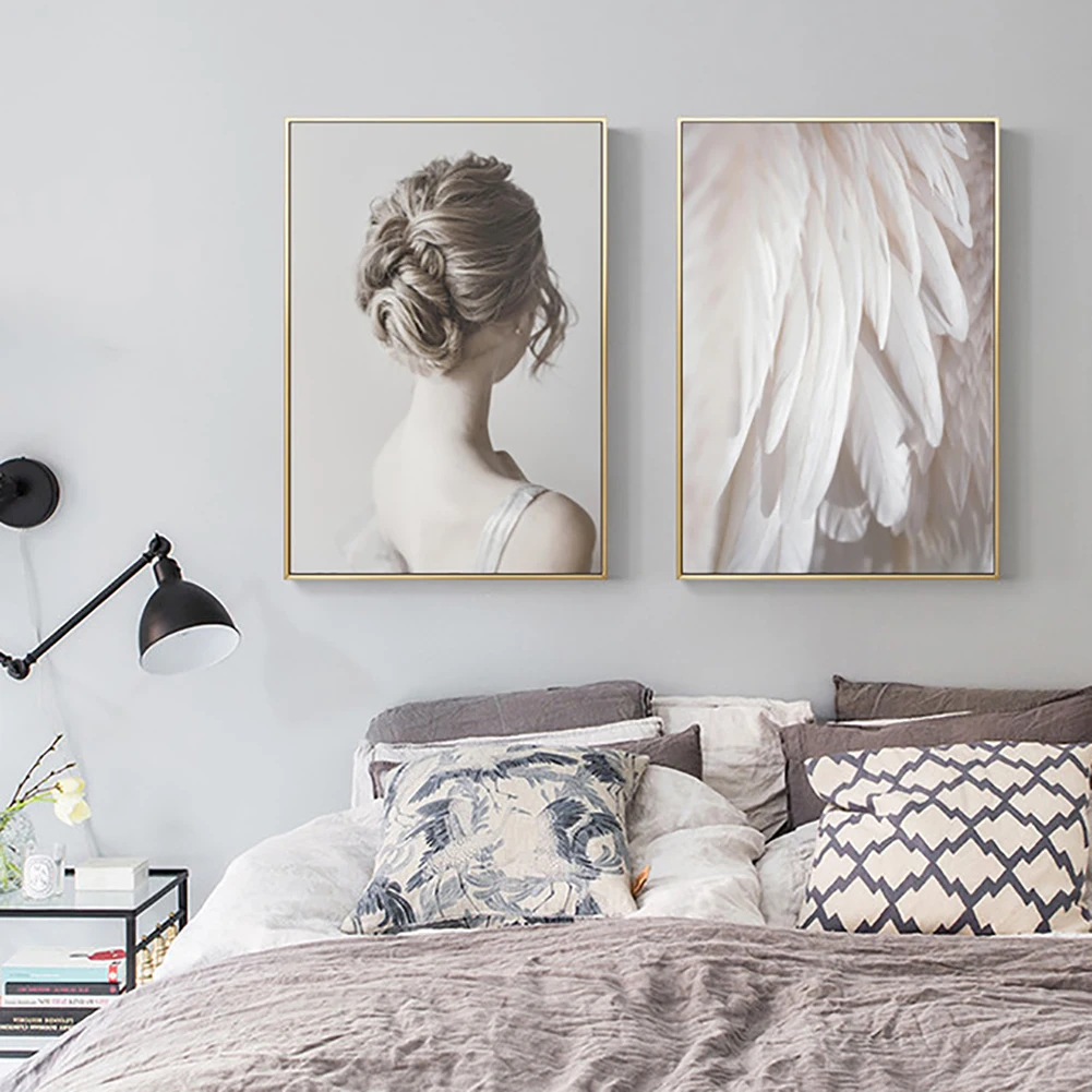 Нордическая красота/крыло/перо без рамки холст Картина гостиная Настенная