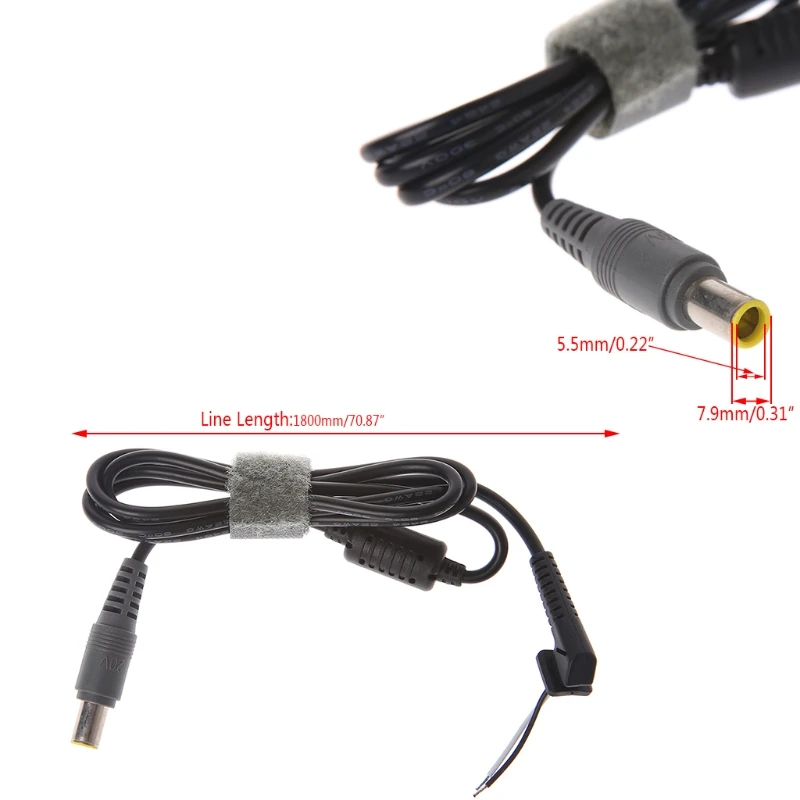 

7.9*5.5mm Male Plug DC Power Supply Adapter Cable for lenovo IBM Laptop Notebook U4LD