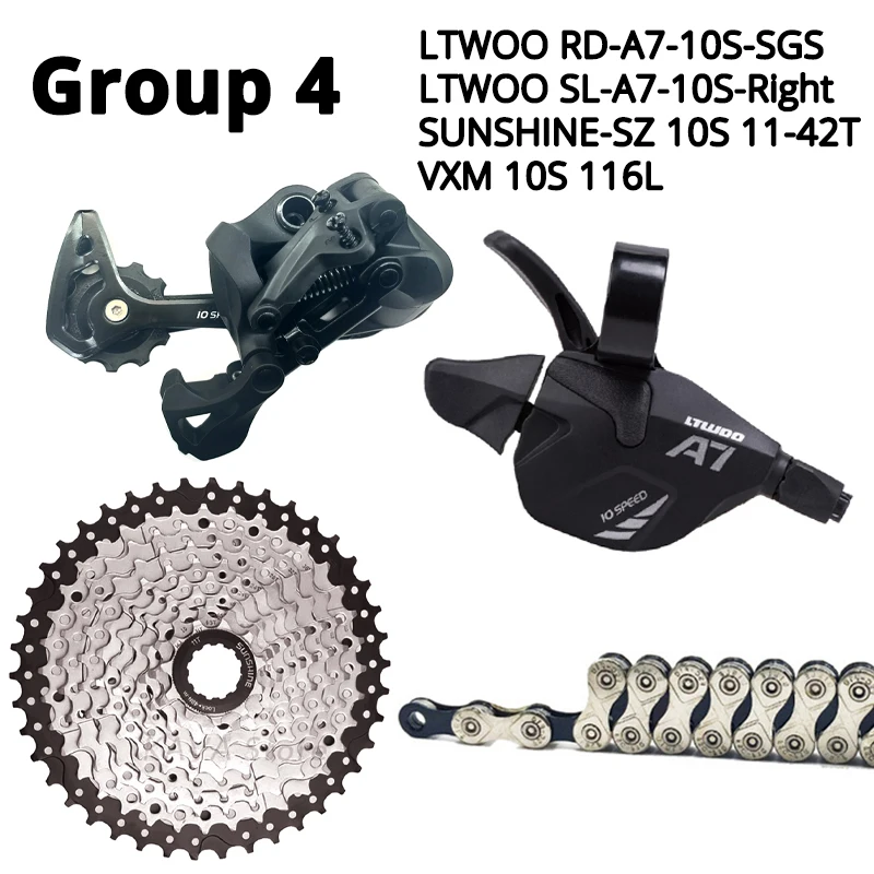Shiman Deore M6000 10 скоростей 10s набор групп MTB велосипедные переключатели HG500 кассета HG54 KMC X10 цепь sunracing 11-42T для mtb велосипеда