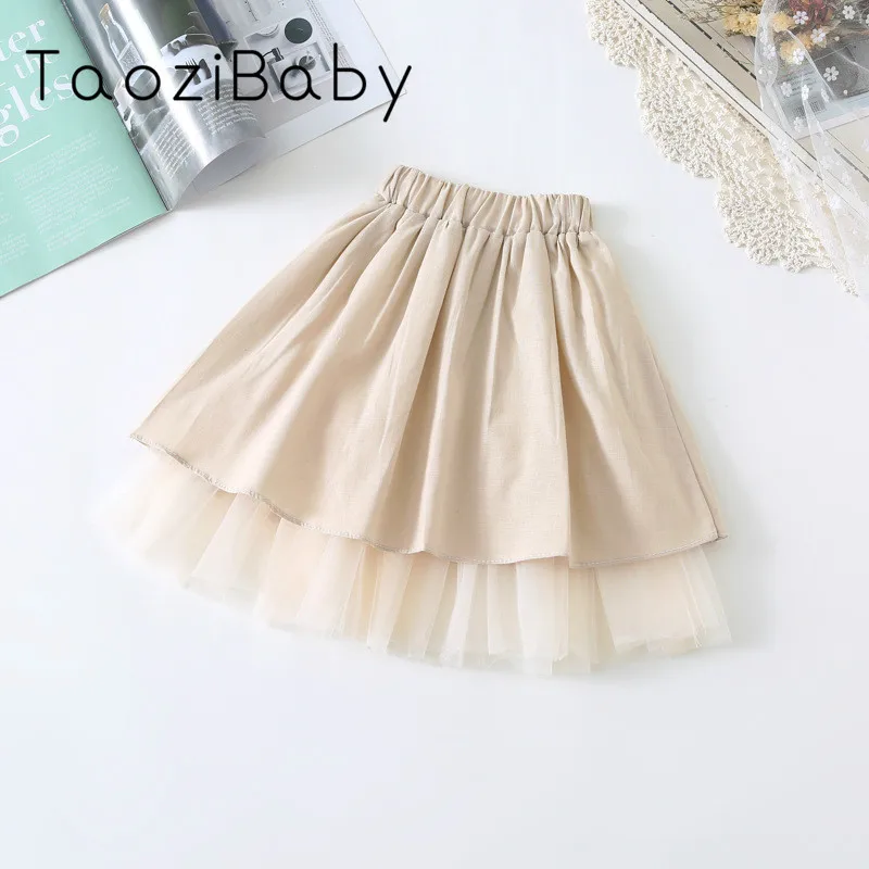 Детская юбка 2020 Корейская новая весенняя и осенняя модная детская хлопковая из