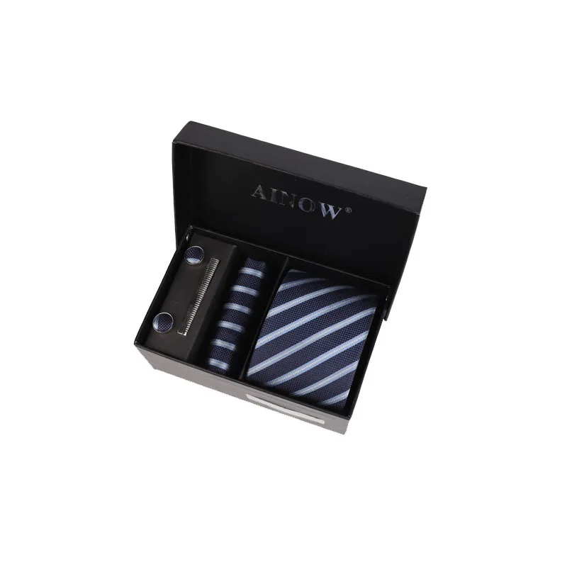 

Silk Tie Set Men's Formal Wear Business 7cm Six-Piece Korean Style Bridegroom Professional Jacquard Tie