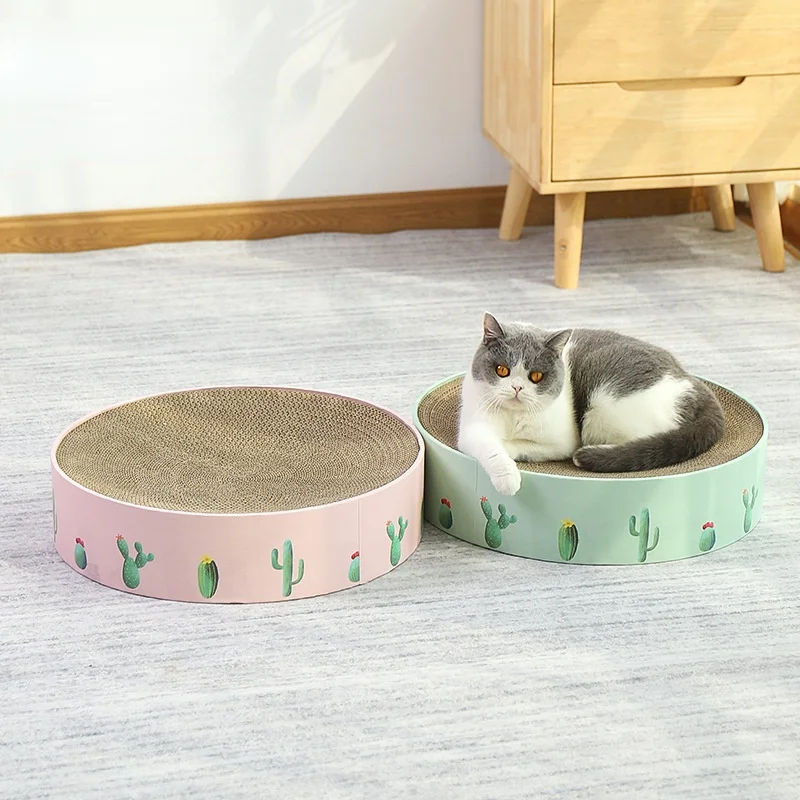 

Cat Scratching Board NestRound Cat Scratching Nest Corrugated Paper Basin Corrugated Paper Cat Nest