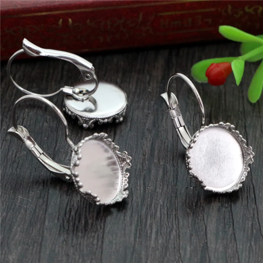 (Не выцветает) 12 мм 10 шт Корона из нержавеющей стали Французский рычаг назад