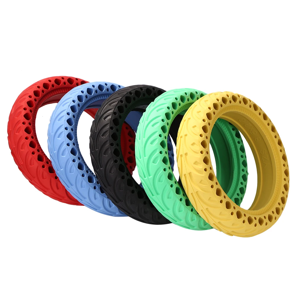 

Electric Scooter Replacement Anti-slip Solid Tire Rubber Non-Pneumatic Thickened Damping Wheels Tyres for M365/M365 PRO