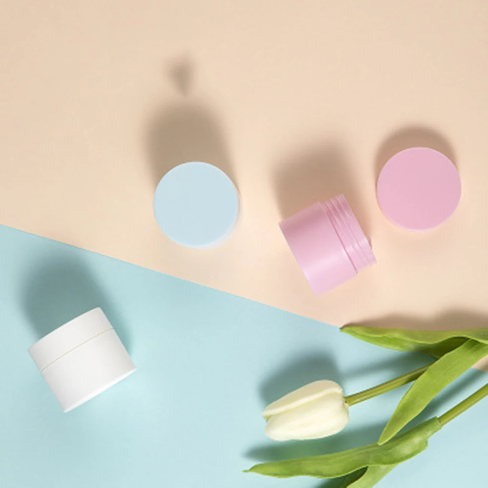

5g /15g/20g/30g/50g Empty Round Jars Refillable Bottles Tight Waist Makeup Container Travel PP Facial Cream Jar
