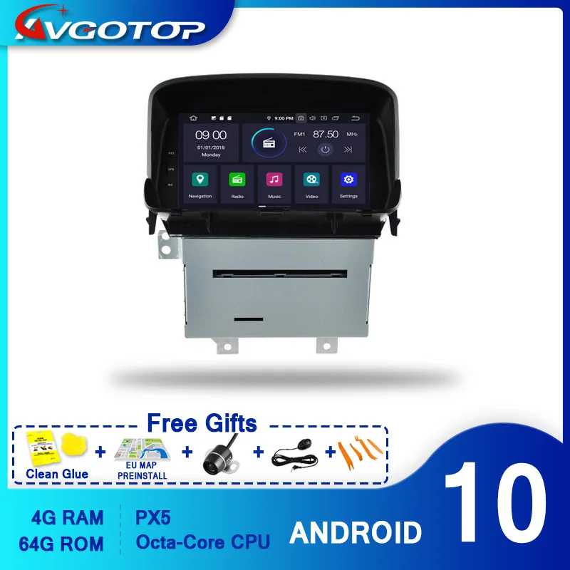 AVGOTOP Android 9 0 4 Гб + 64 ГБ Автомобильный dvd плеер для OPEL MOKKA IPS HD экран