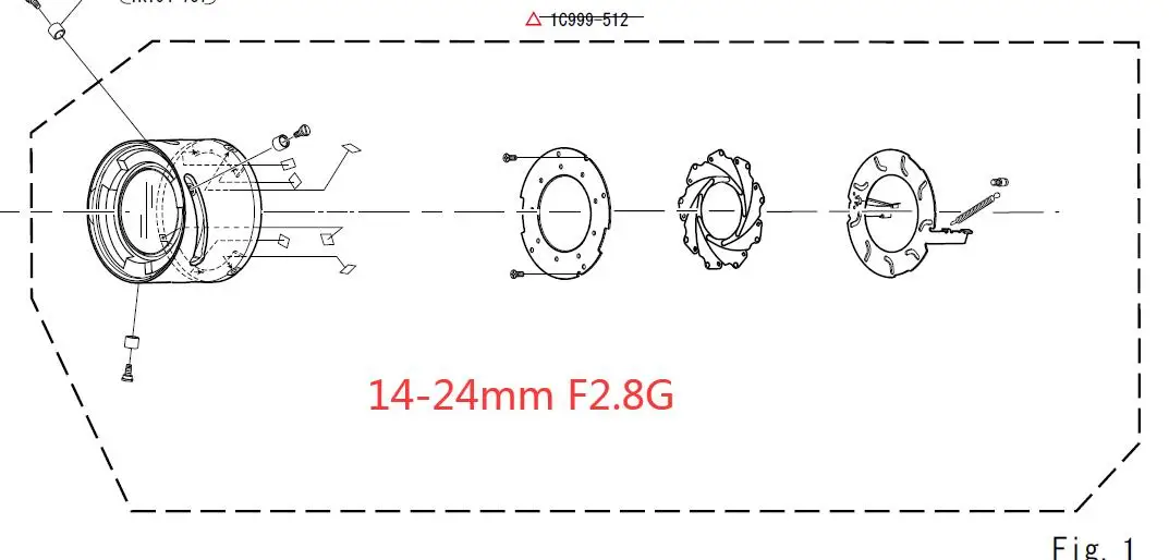 

Repair Part for nikon 14-24 Aperture blade 1C999-512 14-24mm aperture group New Original