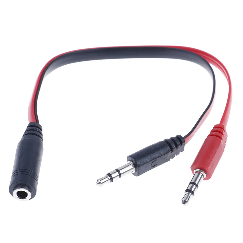 

1 шт. 3,5 мм разъем на 2 3,5 мм штекер стерео аудио адаптер разветвитель кабельные разъемы