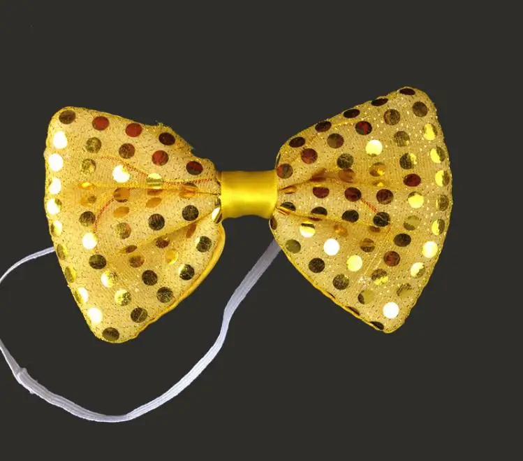 

Free Shipping Led Bow Tie Kids Adult Multicolor Bowknot Flashing Tie Light Up Toys for Party Decoration Supplies Wholesale