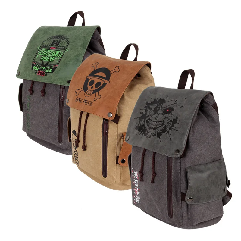 

Холщовый Рюкзак из мультфильма аниме Манга Midoriya Izuku Mo Dao Zu Shi Attack On Titan One Piece Fairy Tail Tokyo Ghoul