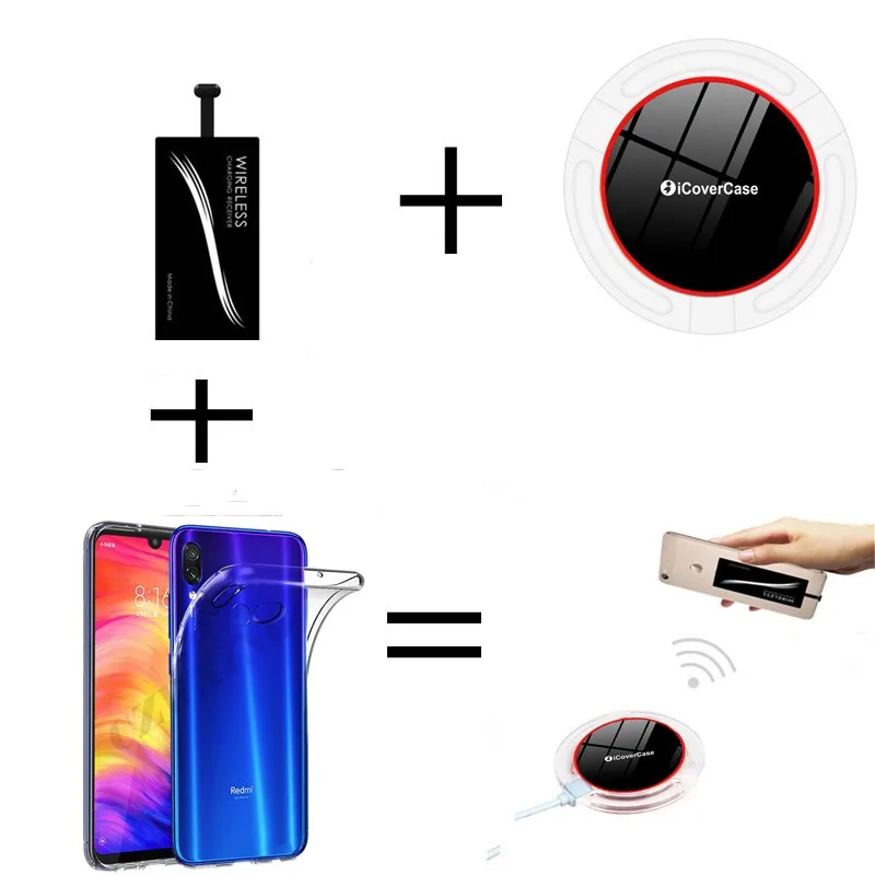 Qi Беспроводное зарядное устройство для Xiaomi Redmi Note 7 чехол телефона Pad Pro Power Bank