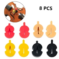 8pcs violin mute high quality rubber violin mute fiddle silencer violin practice muting musical instruments accessories