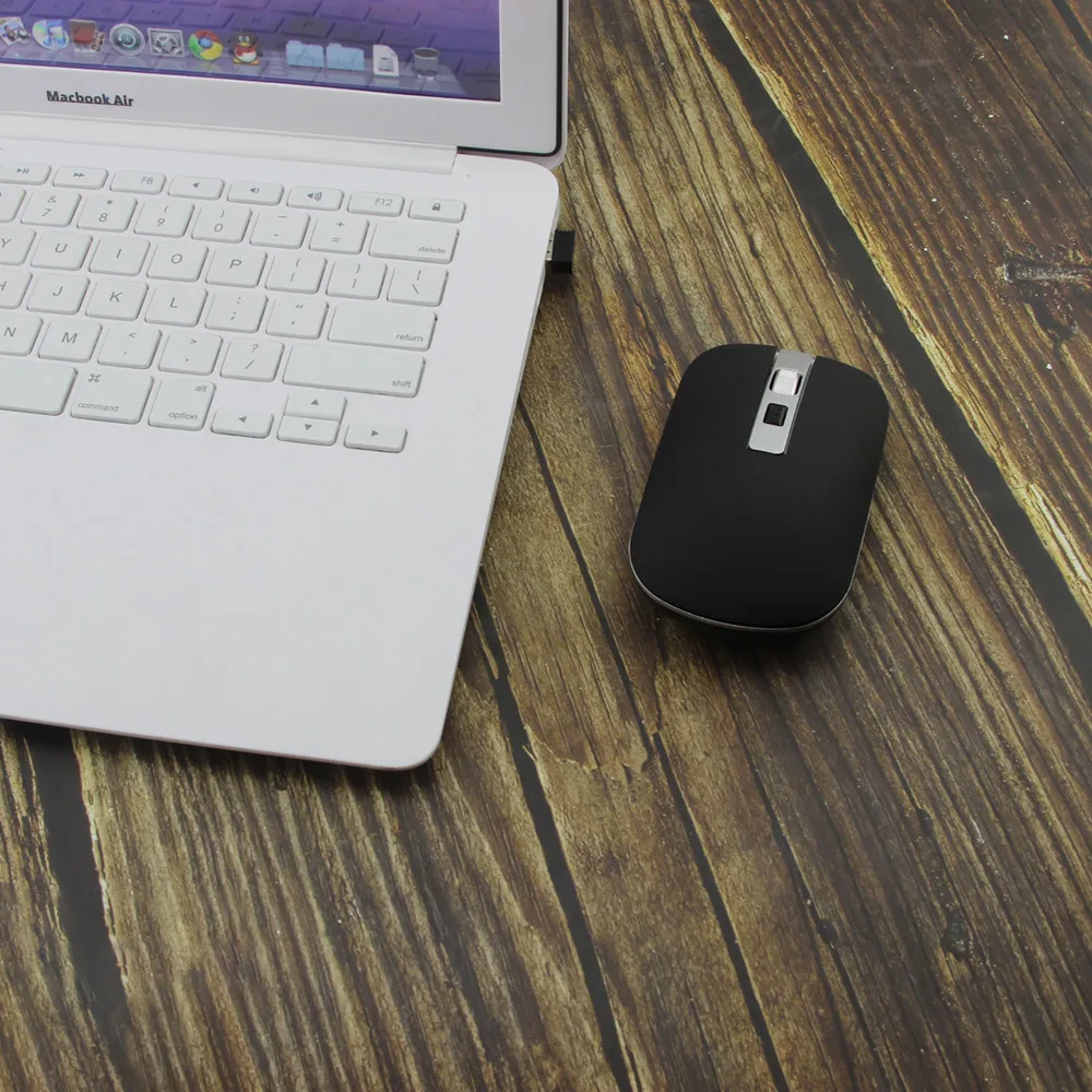 Ультра тонкая Bluetooth мышь USB 2 4G беспроводная 1600DPI оптическая эргономичная